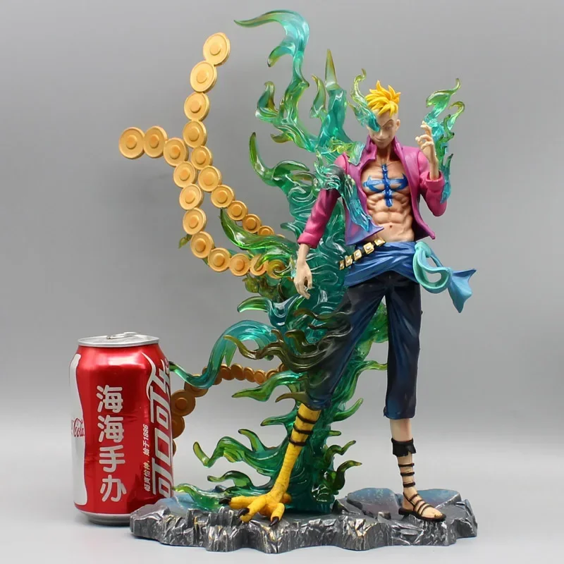 One Piece 33cm Marco Anime Figures Immortal Birds Figurine Pvc Gk Statue Doll Room Ornaments Collection Model Toys For Kids Gift