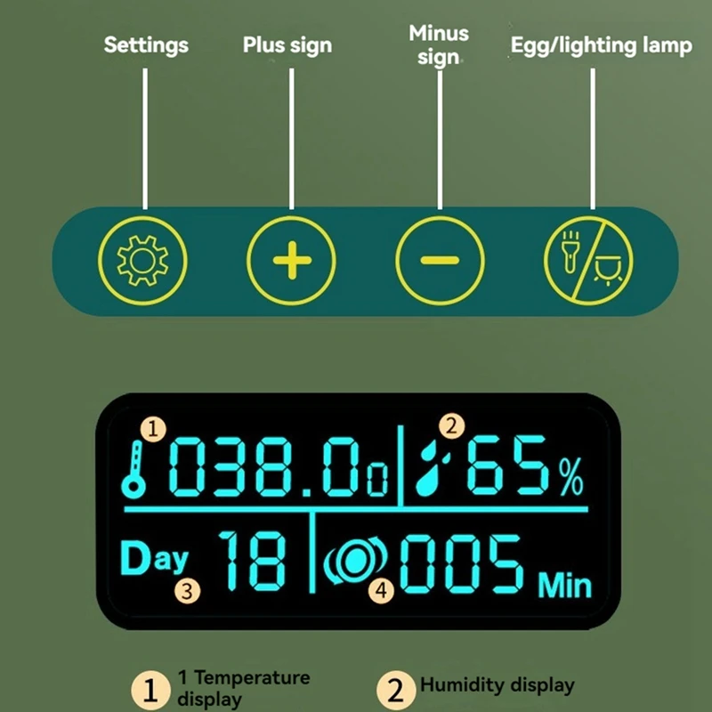 Small House Chicken And Duck Household Small Fully Intelligent Hatching And Hatching Integrated Incubator