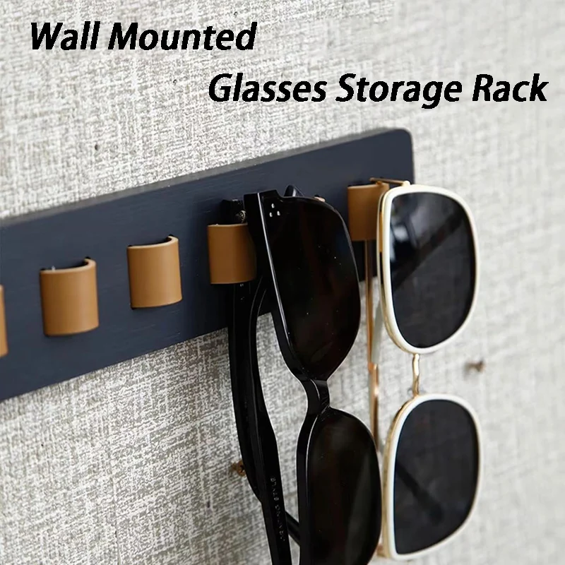 Wooden Glasses Storage Racks Wall Mounted Sunglasses Display Holders Portable Entrance Hall Glasses Organizer Displays Hang