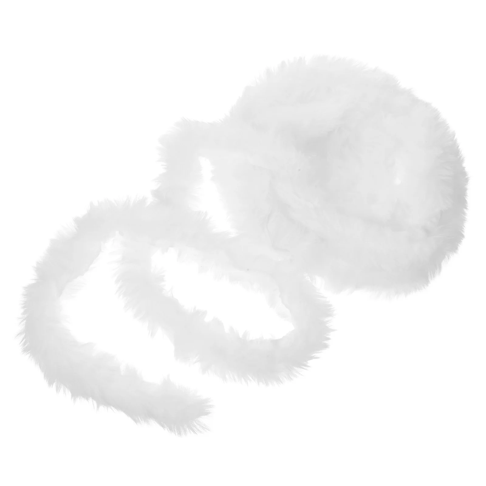 Faux Wool Artificial Fur Ribbon White DIY Christmas Material Simulation for Craft Tree Decorative Trim Bathroom Decorations