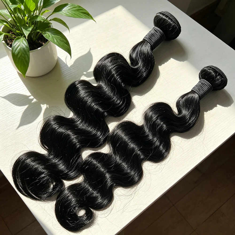 Extensioni di Capelli Umani Brasiliani Remy, Ondulati e Mossi, in Confezioni da 1/3/4, Lunghezze 26, 28, 30 Pollici