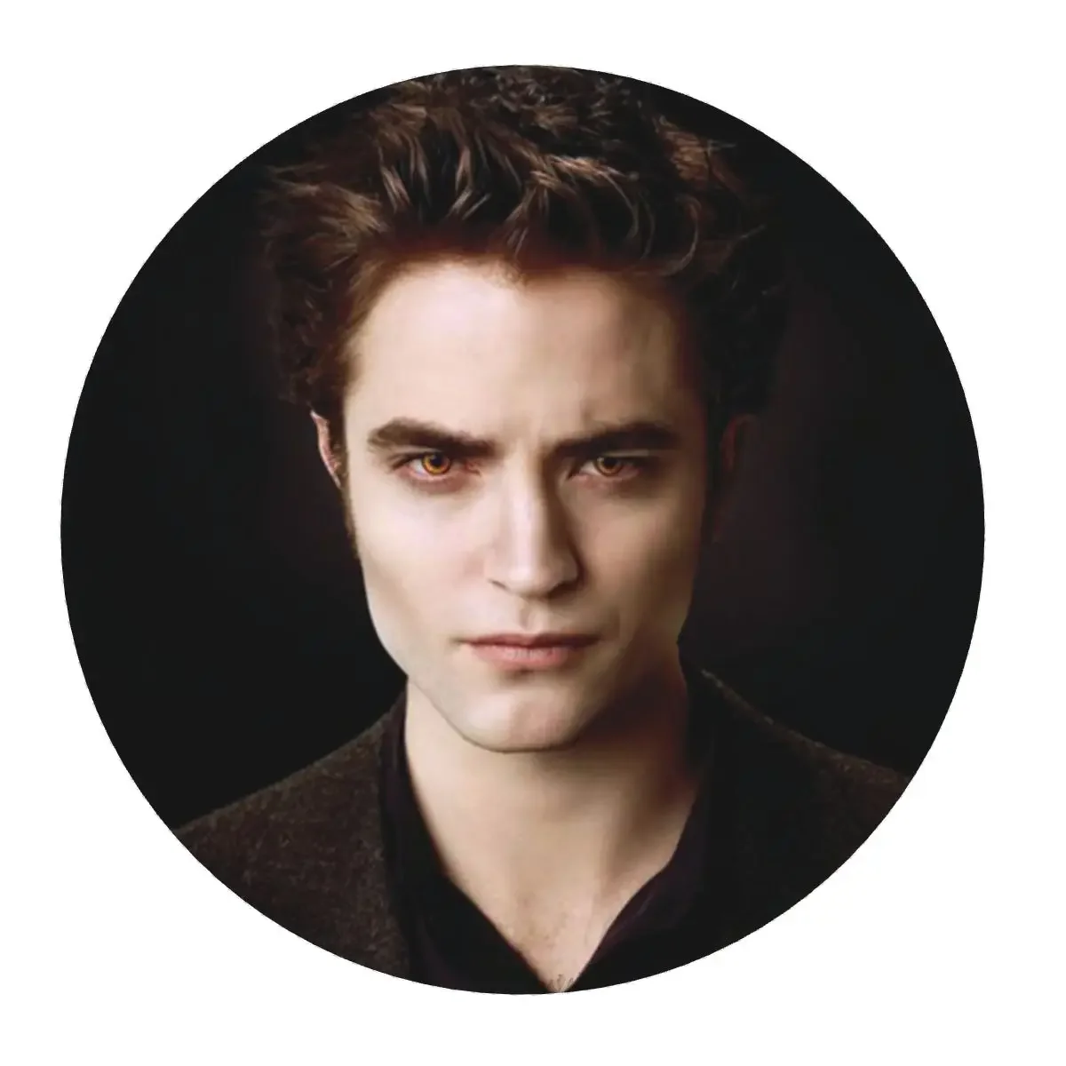 The Twilight Saga Edward Cullen Round Mouse Pad Computer Keyboard Mouse Mat Gaming Laptop Desk Mat Office Accessories Table Mats