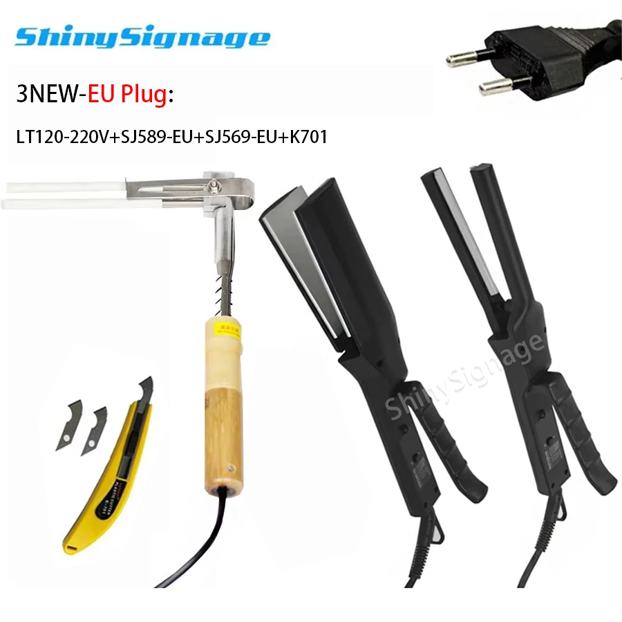 

New Angle/Arc Bender EU Plug Acrylic Hot Bending Machine Sign-Making 1 Pair+Hook Knife+12cm Tube Bender(220V)