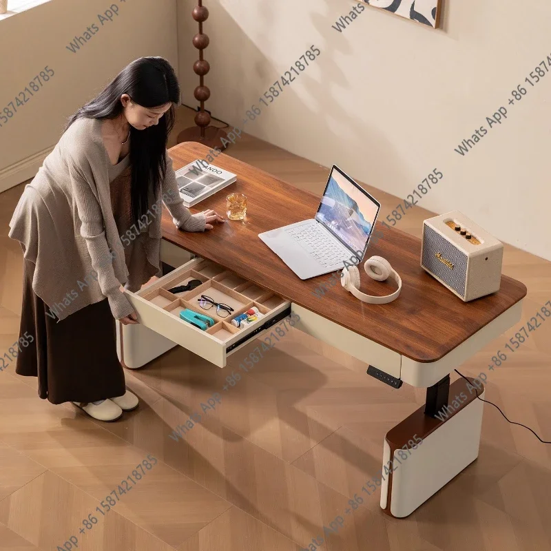 N62 C 120 140 160 180 Cm Modern Multifunctional Lifting Desk Room Desks Gaming Table Computer Desk Office Tables Study Desks Fur view 5