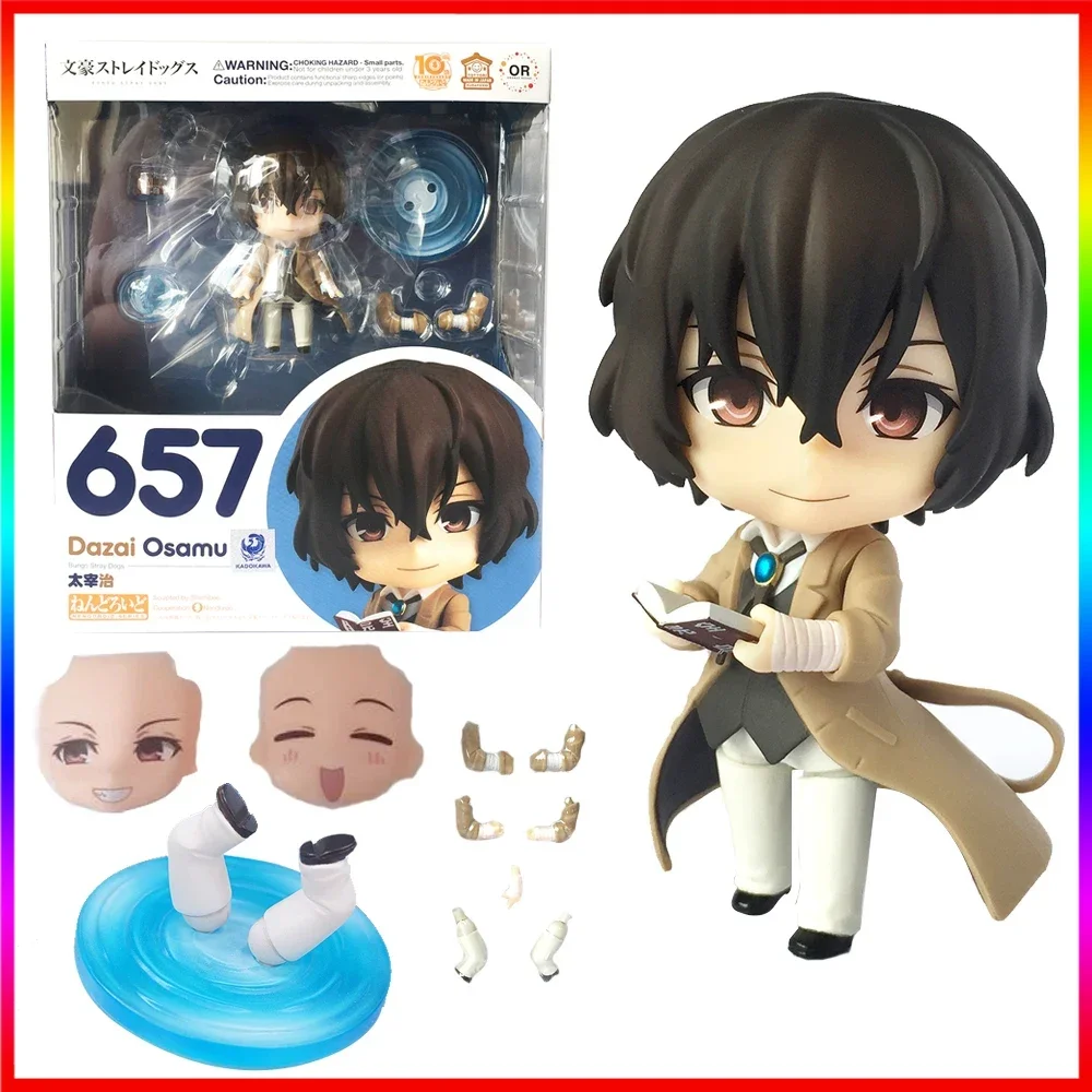 

Anime Bungo Stray Dogs Dazai Osamu Figure 10CM Action Model Toy PVC With Replacement Face Accessories Perfect Gift For