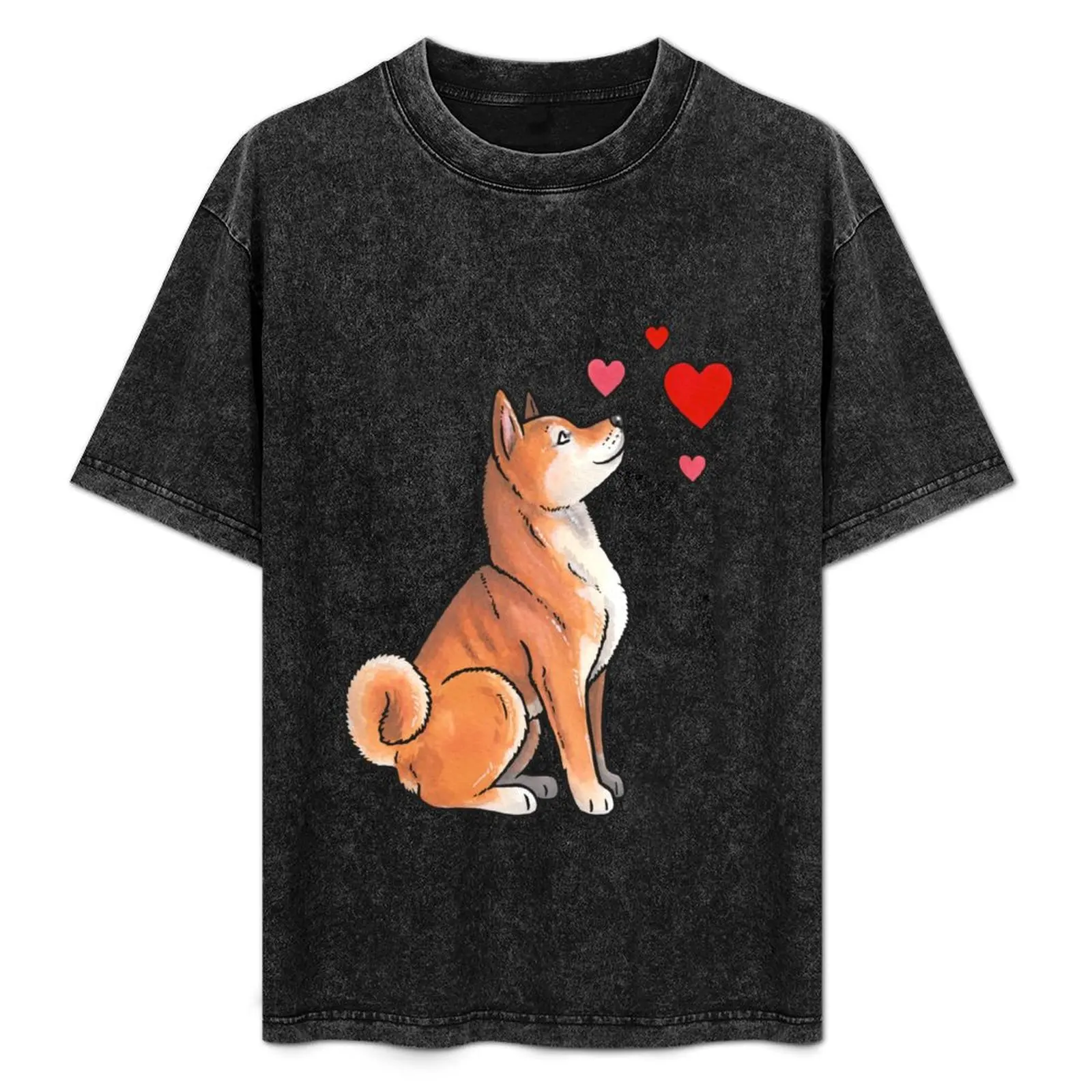 

Shiba Inu love T-Shirt Outdoor Sports Short Sleeve Top