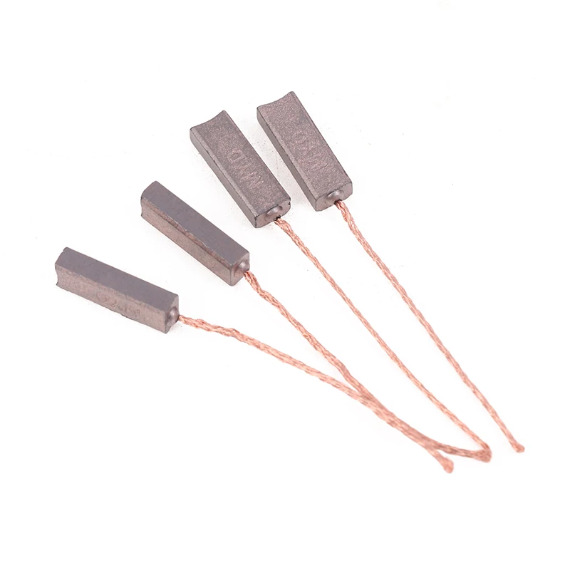 4.5X6.5X20mm Carbon Brushes with High Copper Content, Pack of 10 for BYD Mitsubishi Generators