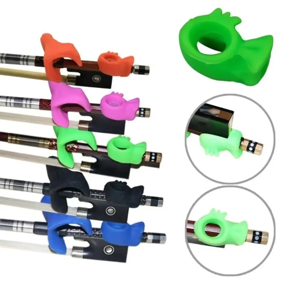 Silicone Violin Bow Grip Correcting Device Violin/Viola Universal Violin Hold Bow Posture Corrector