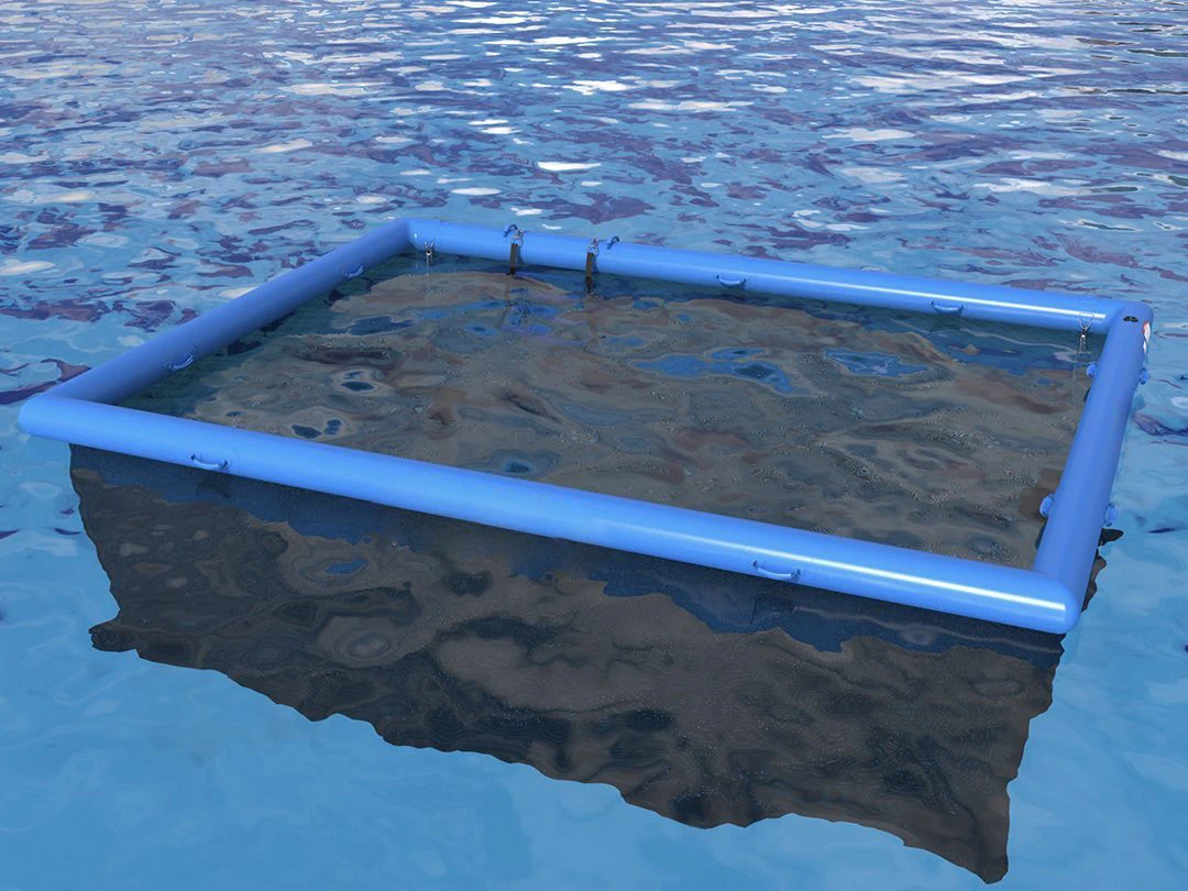 قاعدة سباحة عائمة لحمام السباحة البحري من مادة PVC قابلة للنفخ مع شبكة #4