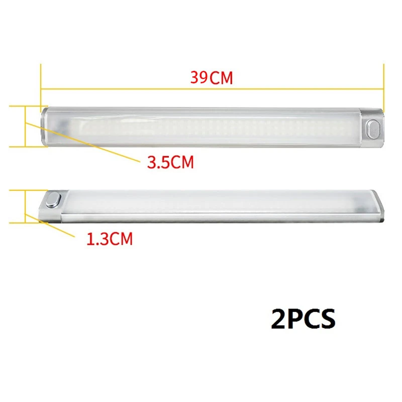 2pcs Car 12V LED Light Strip 120LED 168LED Car Lamp  RV Lamp Tube For Reading Lamp