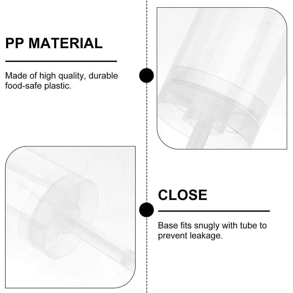 25Pcs Push Cake Containers Food-Safe Plastic Cake Tubes Leakproof Base for Easy Fill Push-Up Use Push-Up Push Pops