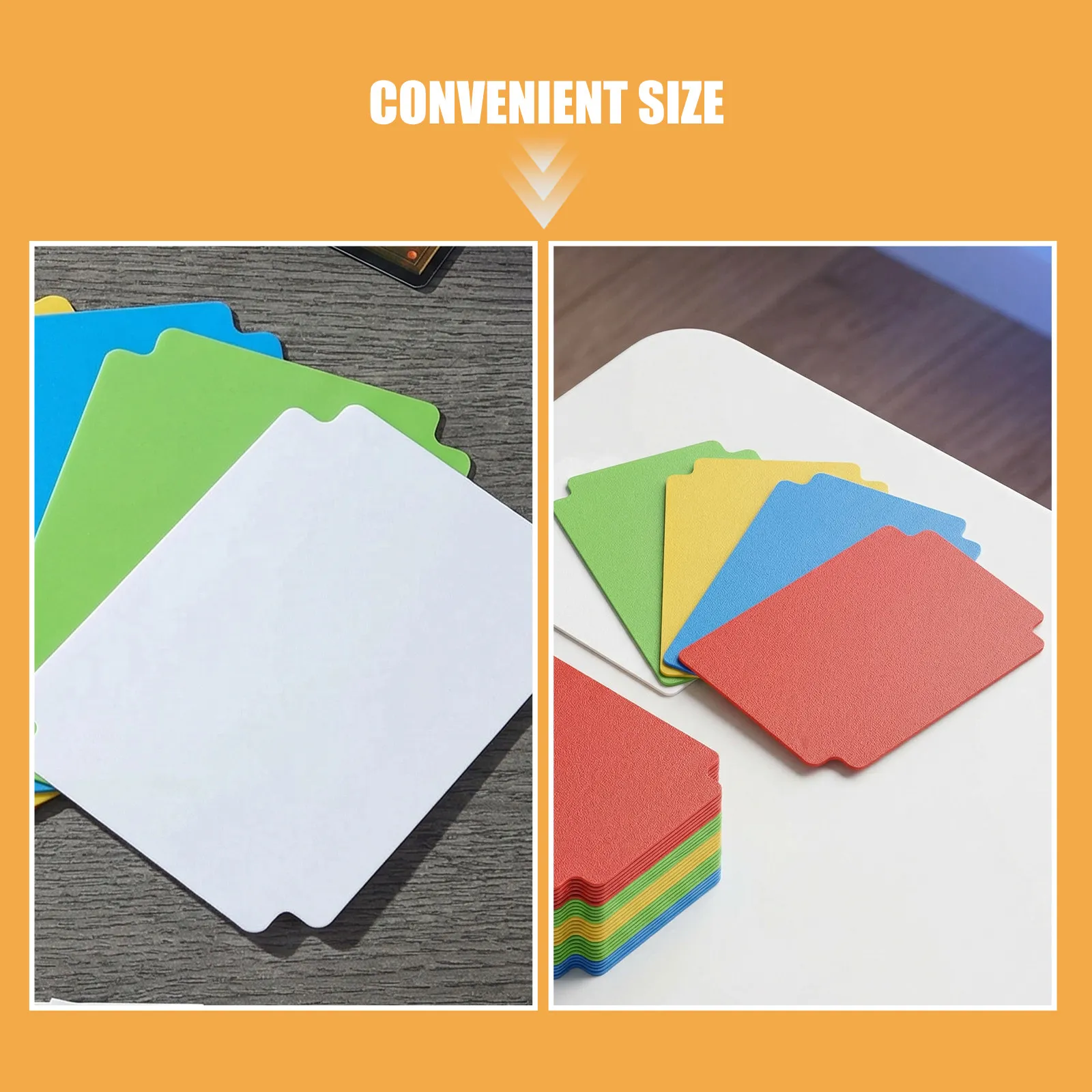 100Pcs Sports Card Dividers Organizer Trading Rigid Colored PP Writable Organizers Basketball Baseball Football