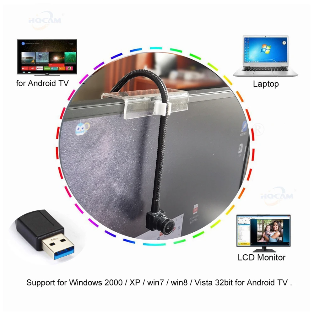 Najlepsza mini kamera internetowa 1080P z mikrofonem Kamera internetowa USB Kamera internetowa Full HD 1080P Kamera internetowa do komputera PC Połączenia wideo na żywo Praca