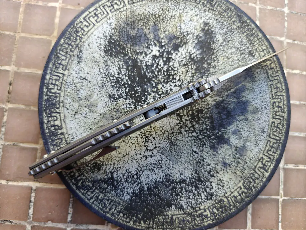 ماي ريال D2 بليد البرمائية سكين للفرد RamL دليل TC4 التيتانيوم مقبض السيراميك تحمل جيب التخييم هانت أداة EDC في الهواء الطلق