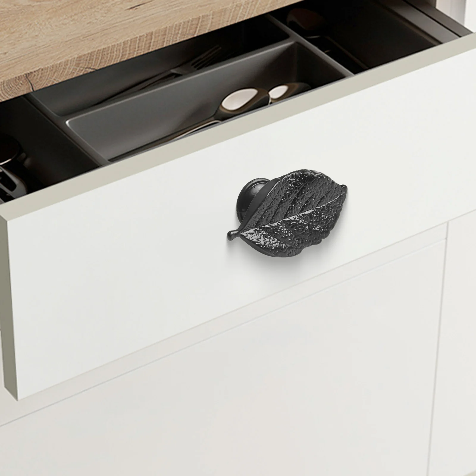 Furniture Handle Leaf Zinc Alloy Cabinet Handle for Kids\' Room Furniture Resistant to and Exquisite Finish Furniture