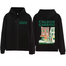 Childish Gambino Double Sided Zip Hoodie