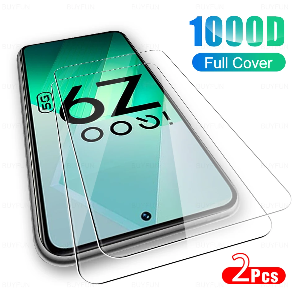 2PCS Tempered glass For vivo iQOO Z9 2024 Protective Screen Protector iqooZ9 iqooZ9x iqoo Z9X Z9 Z 9 Z 9X 6.67'' 5G V2353A I2302