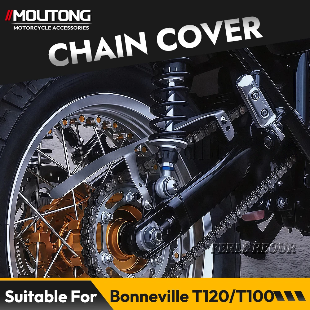 Fit For Bonneville T120 T100 Chain Guard Protctor Cover Motorcycle Accessories Dustproof Corrosion Resistant Anti debris