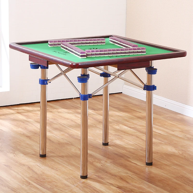 Foldable Mahjong Table Home Multi-Functional Portable Poker Desk Dinning Table Dual Use Game Table Lightweight