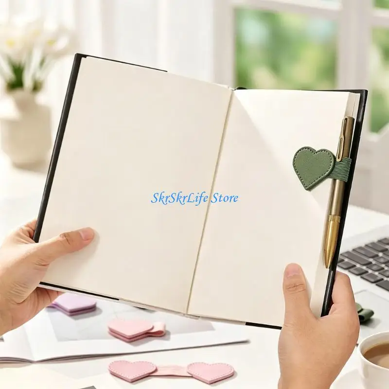 E65E Soft Handcrafted PU Bookmarks Light Weight Reading Essential For Book Lovers