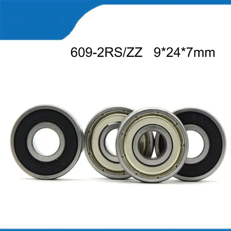 

5/10 PCS 609-2RS/ZZ ( 9*24*7MM) ABEC-1 Deep Groove Ball Bearings 609 Corrosion Resistance And Quality Shaft Tools