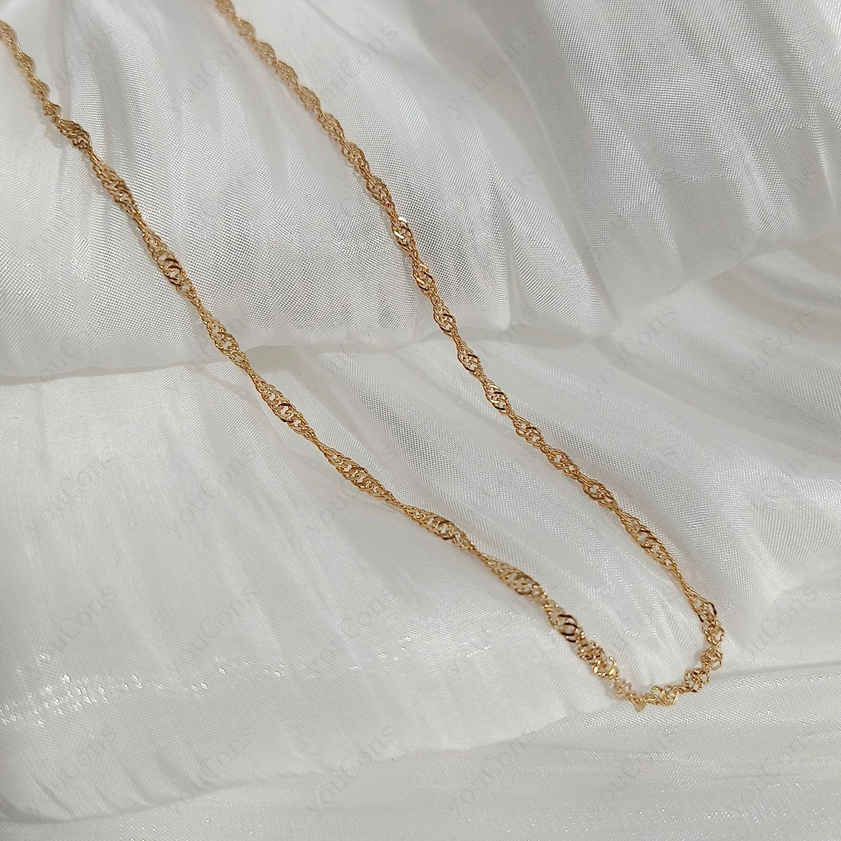 Exquisite Water Wave Chain Gift For Girlfriend Mother Lover Friend Valentine's Day Mother's Day Christmas Romantic Surprise New