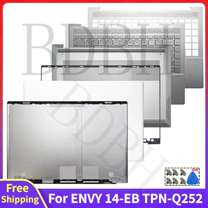 For ENVY 14 14-EB TPN-Q252 New Replace Screen Rear Lid Top Case Front Bezel Palmrest Hinge Bottom Case Computer LCD Back Cover