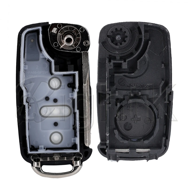 Chave remota do carro 434MHz ID48 para Volkswagen Skoda Seat VW Polo Sedan Passat Tiguan Golf 6 Eos Jetta 5K 0837202 AD Hu66 Flip Smart Ke