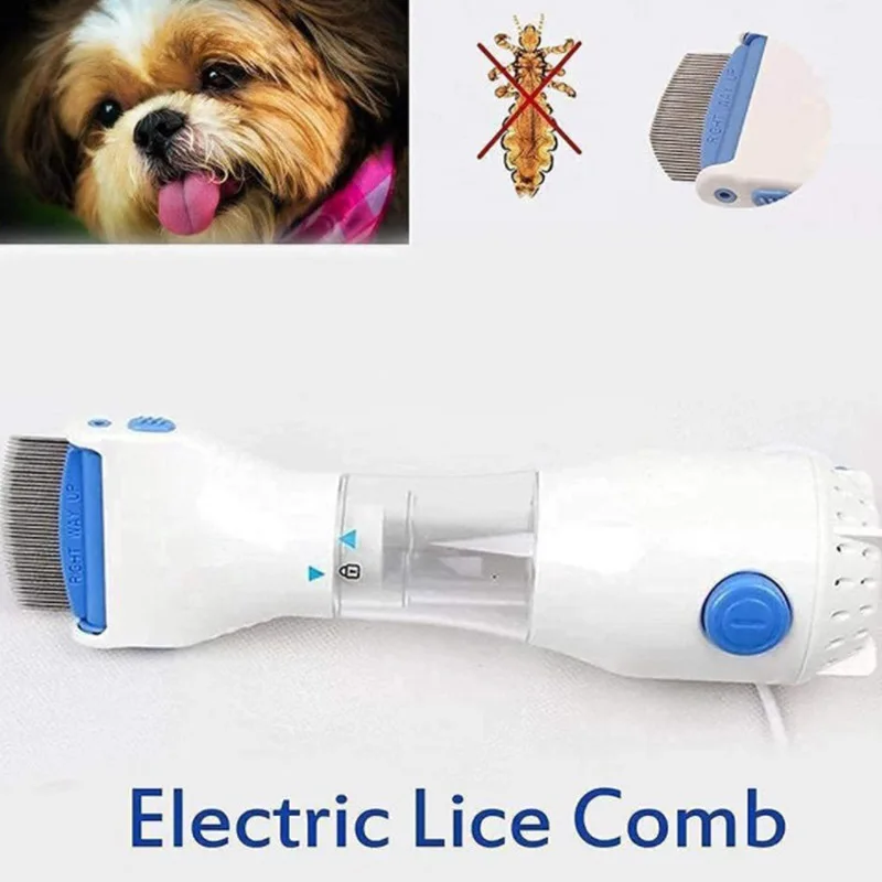 

Electric Pet Lice Grabber Comb，Electric Pet Hair Remover, Lices & Flea Removal Comb, Pet Lice and Fleas Cleaner