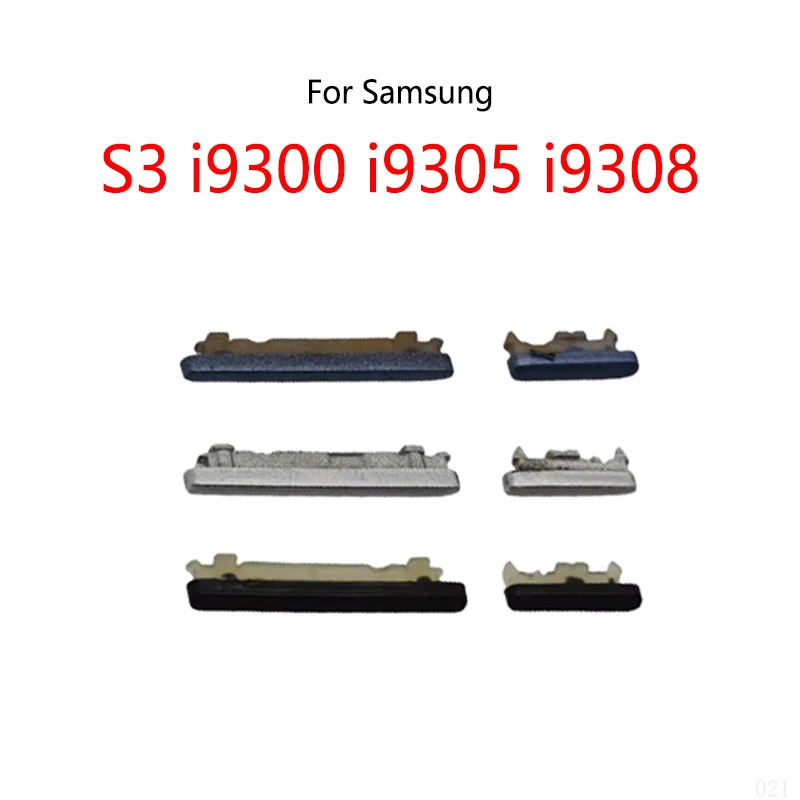 1 Set For Samsung Galaxy S3 I9300 I9305 I9308 I939 Power Switch Button External Side Volume Mute On / Off Key