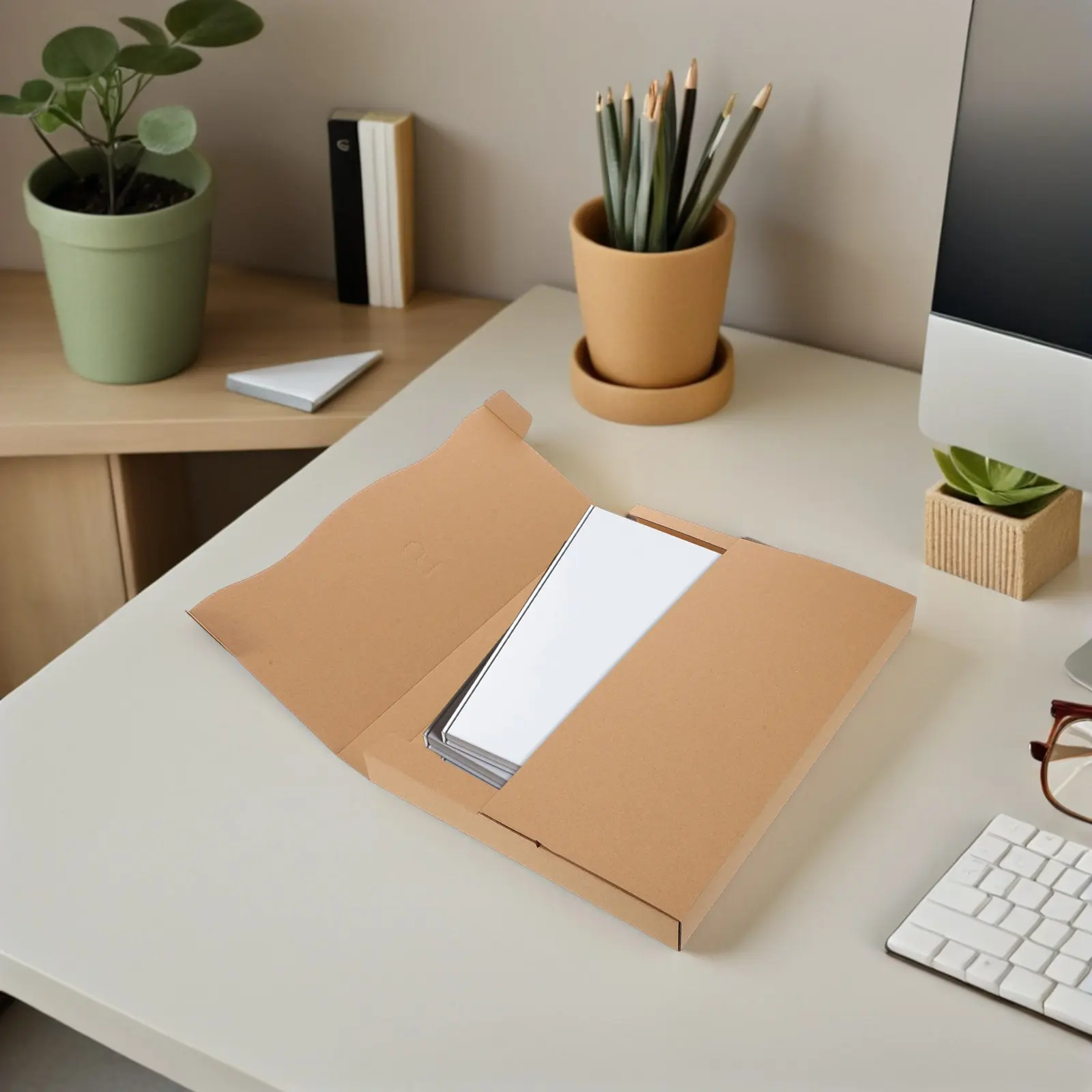 20pcs-kraft-paper-mailers-vinyl-record-shipping-boxes-cardboard-album-shipping-boxes-book-mailing-mailer-box-protective-storage