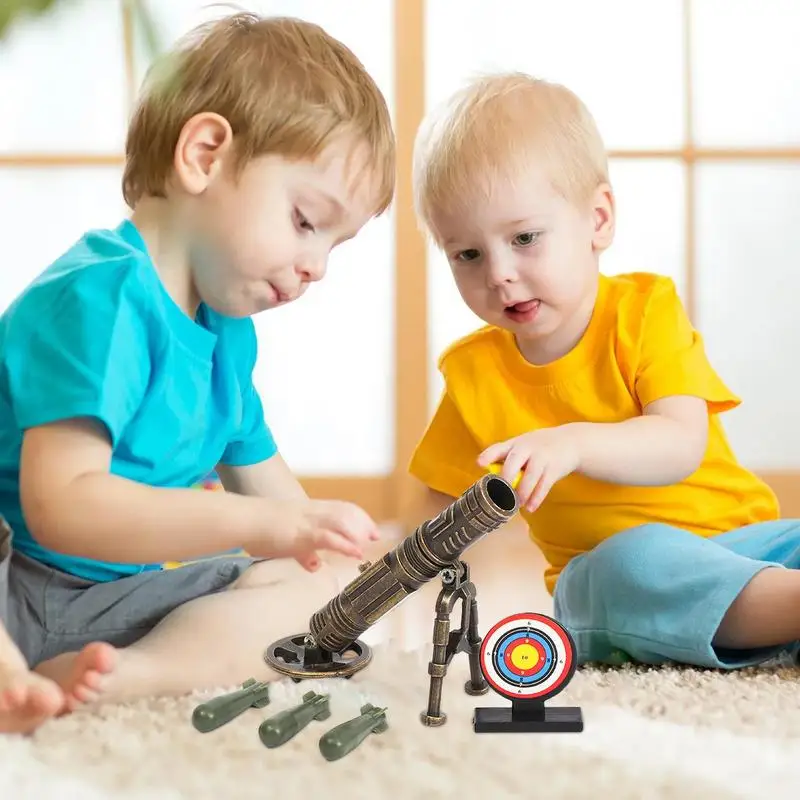 Toy Cannon Figurine Cannon Shape Toy Catapult With Cannonball Educational Cannonball Launch Toy To Enhance Hands-On Skills For