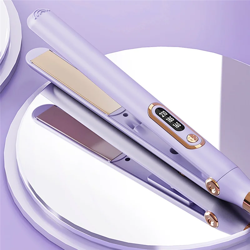 ABVI-2 في 1 مكواة فرد الشعر المجعد للنساء، أداة العناية بالشعر السلبية، مكواة فرد الشعر التي لا تضر الشعر (الاتحاد الأوروبي) #6