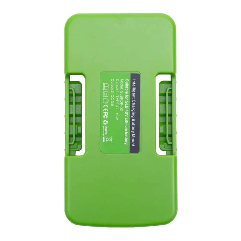 Greenworks 40V 리튬 이온 배터리용 어댑터 배터리 보조 배터리(Type-C/USB 고속 충전 포트 포함) 어댑터 배터리 보조 배터리