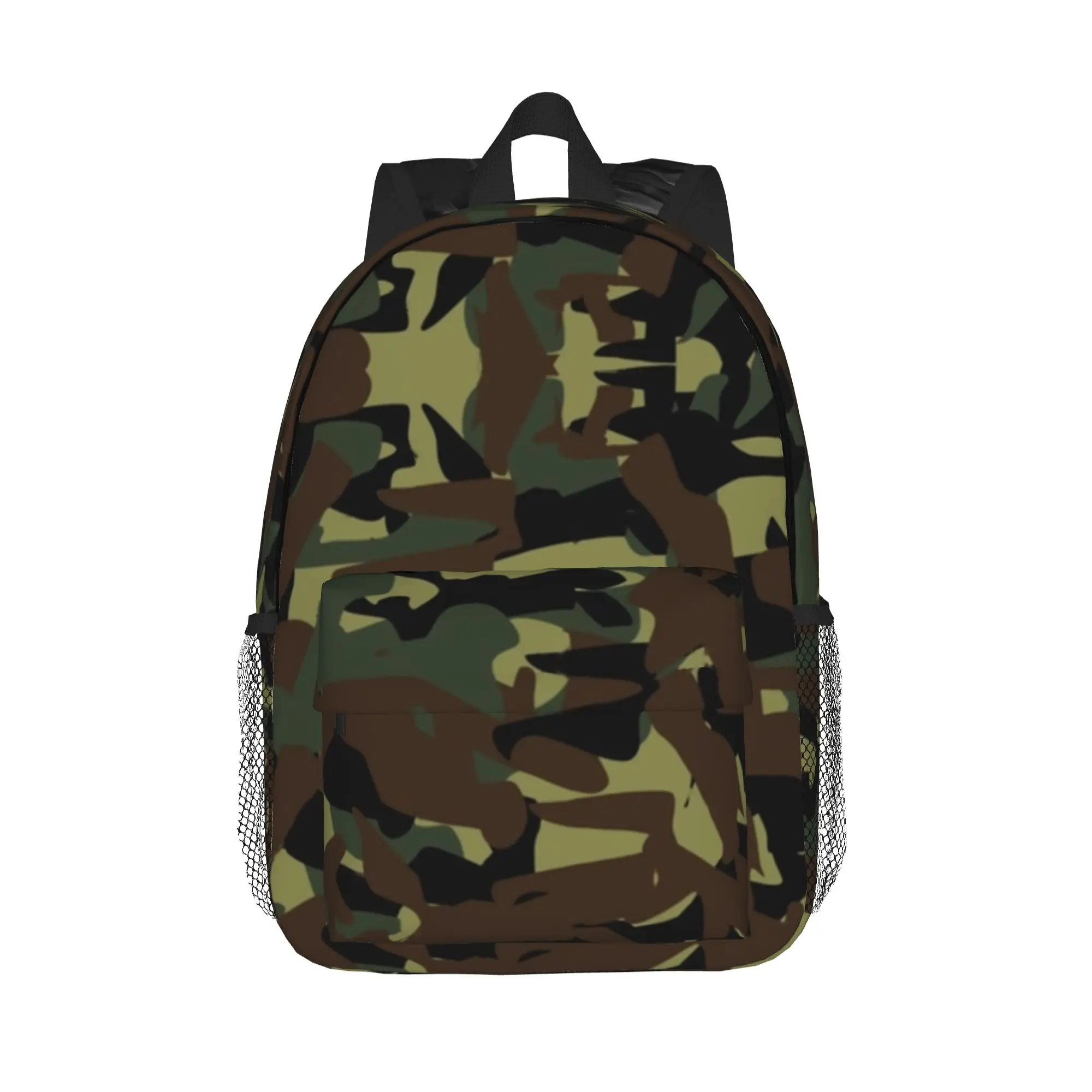 Camo Green Backpack Hot Sale Daypack Large Capacity Boys Girls BookBag Shoulder Bags for Men Women School Bag