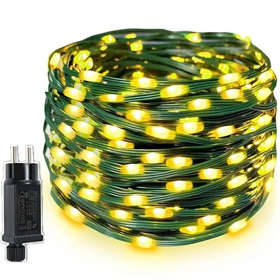 Nieuwe 100 M/50 M LED Kerst Guirlande Kerstverlichting Outdoor 8 Modi Waterdichte Tuin Lichtslinger voor Party Bruiloft Nieuwjaar Decor