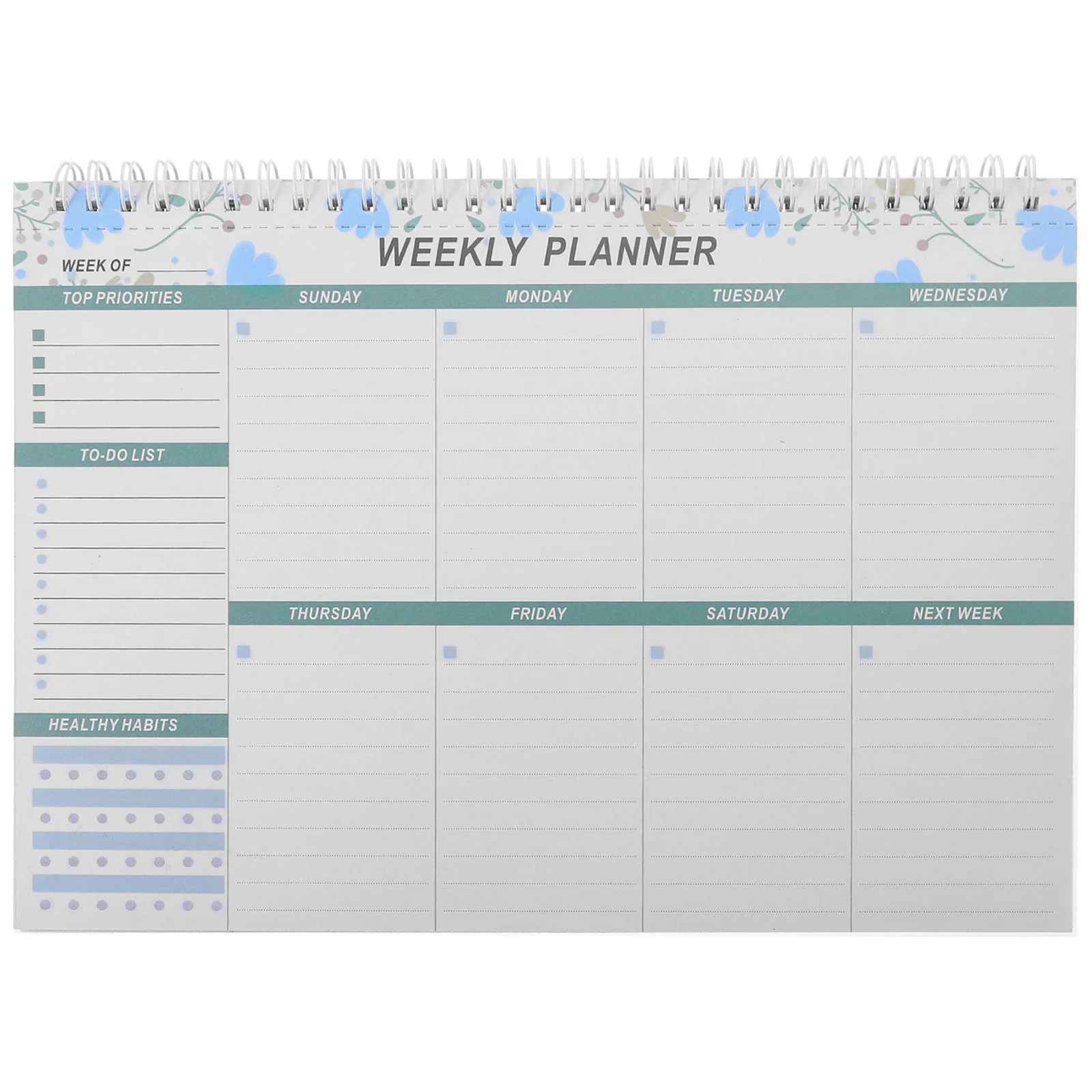 Notebook Schedule Calendar Work Plan Pad Weekly Planner to Do Notepad Office Tear The