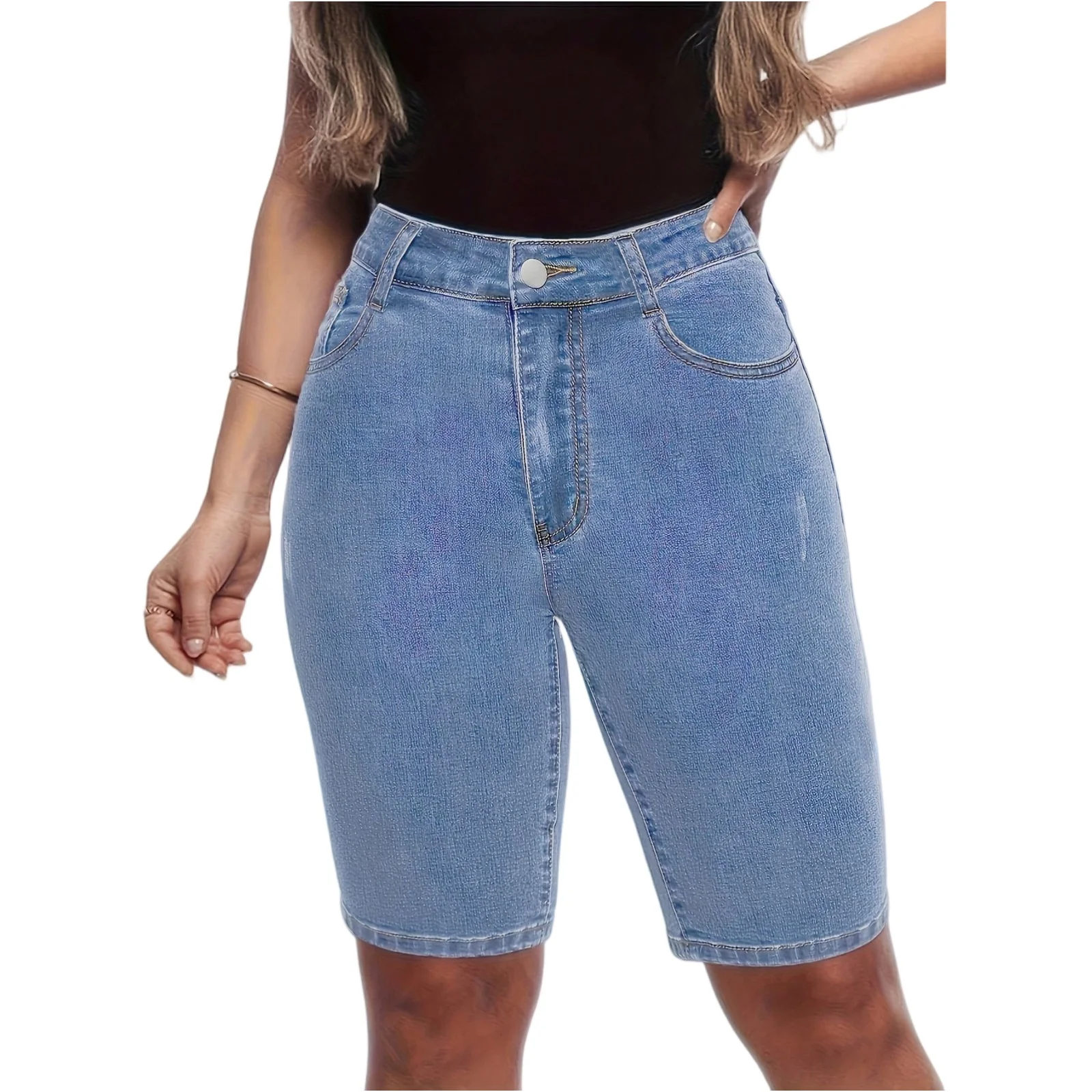 

Summer High Waisted Jeans Shorts Women 2025 Vintage Shorts Denim Loose Female Short Straight Jeans Shorts Straight Leg Jeans