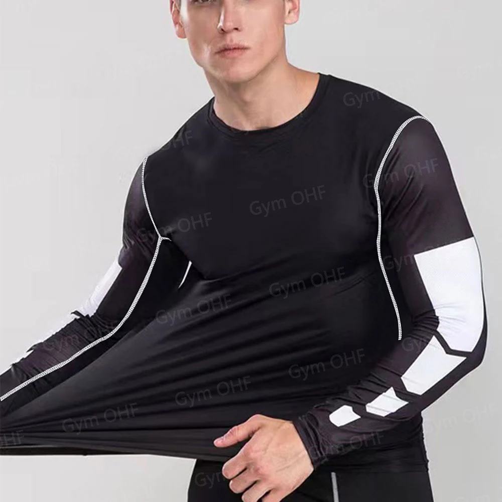 Kompression T Shirt Mann Quick Dry Lauf Gym Fitness Enge Sportswear Sommer Atmungsaktive Spinne Kurzarm T Shirt Männer 2099 – Detail 31
