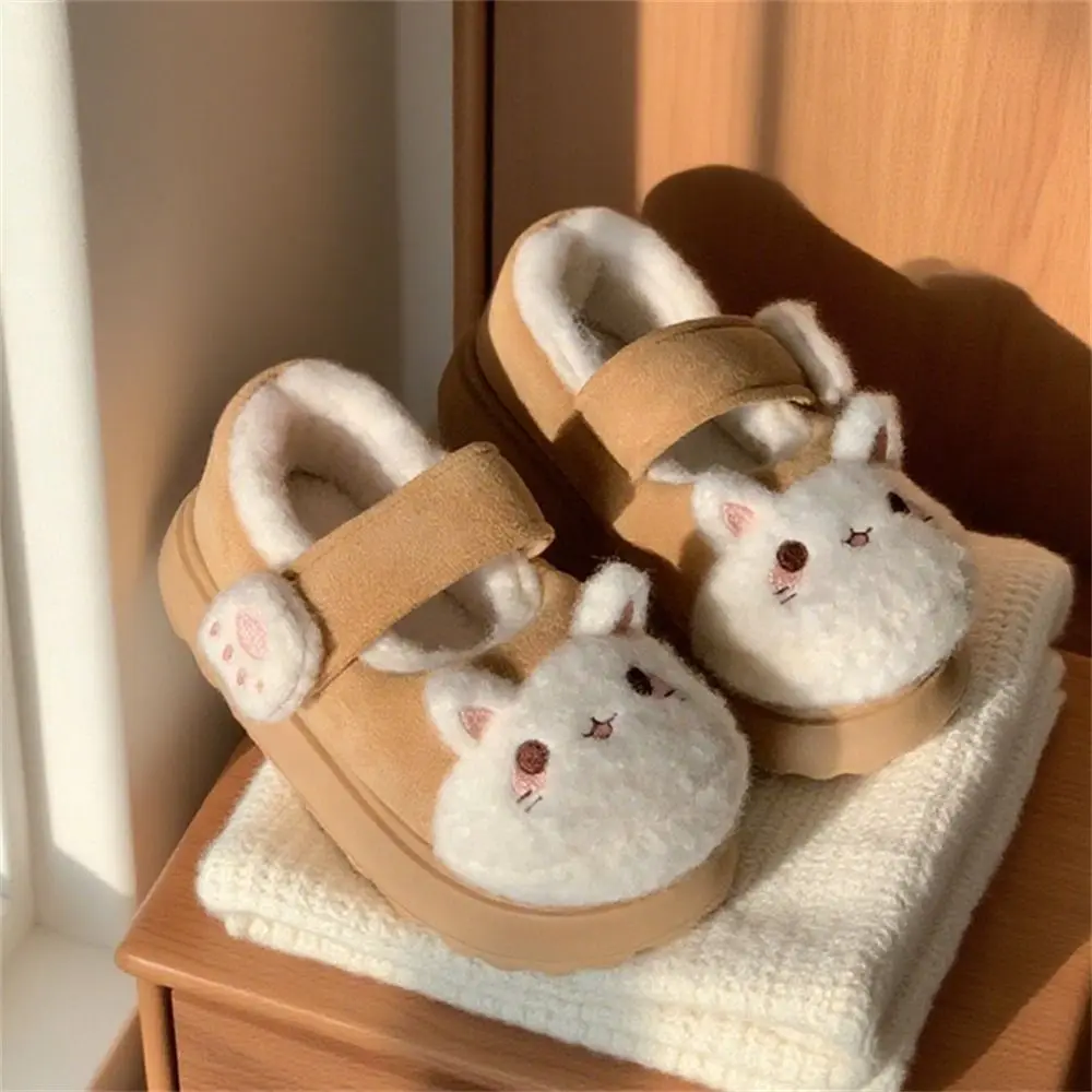 أزياء الكرتون القط باو أحذية المضادة للانزلاق Homewear القط الشتاء الثلوج النعال Kawaii سميكة وحيد أفخم الطابق الأحذية في الهواء الطلق #2