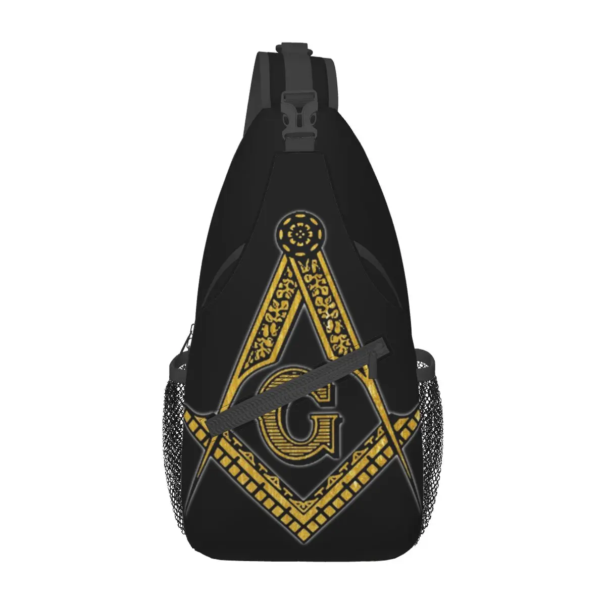 

Freemason Mason Crossbody Sling Bags Casual Chest Bag Freemasonry Shoulder Backpack Daypack for Hiking Travel Biking Satchel