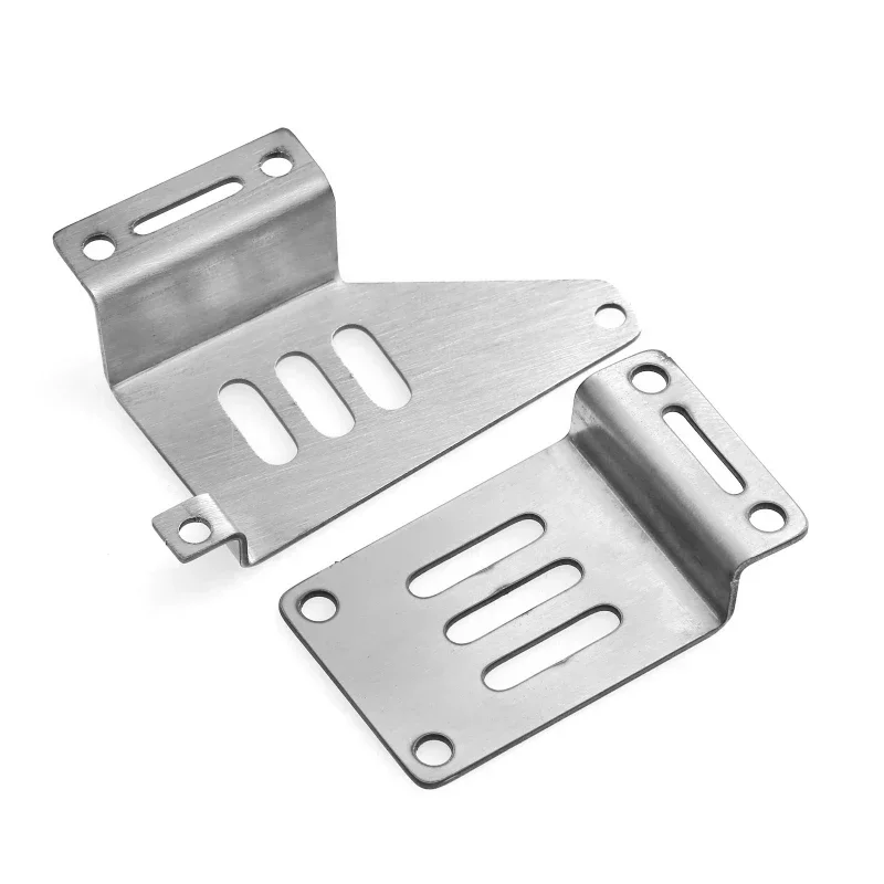 Stainless Steel Battery Box Adapter Tab Battery Holder Bracket for Tamiya King Hauler 1/14 Series RC Car Accessories Parts