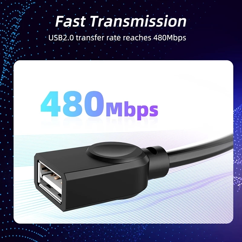 2.0 USB Extension Cable Male To Female USB Cable Data Sync Cable USB Extender USB Extension Cord - view 3