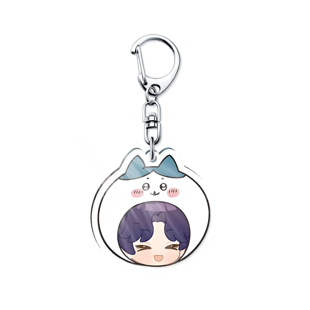 Anime Love and deepspace 6CM Xavier Sylus  Zayne Rafayel Acrylic KeyChain chiikawa Figures Birthday Gift