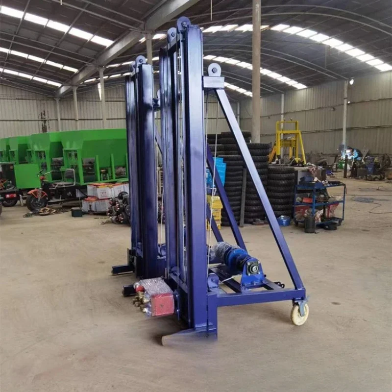 Pneumatic liftable chisel wall chisel concrete column hair pulling machine