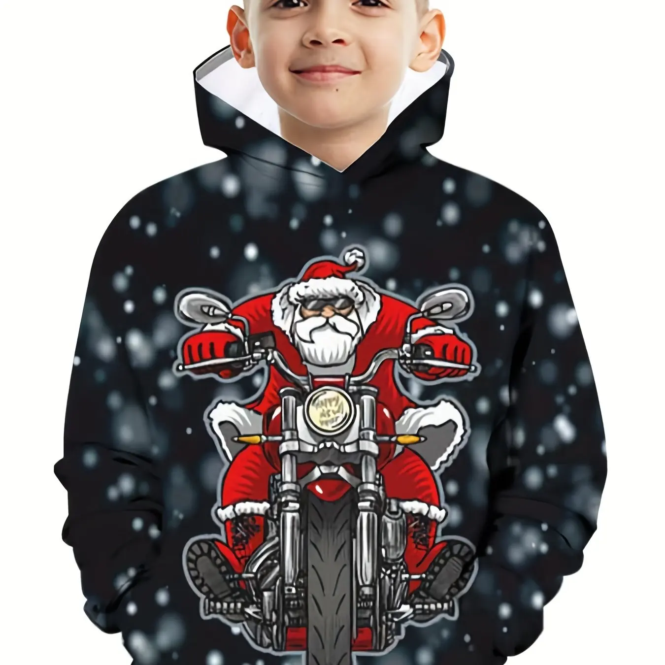 Children\'s Clothing Hoodies Long Sleeve Kids Clothes Girl Boy Autumn Tops Christmas Print Stylish Streetwear Outdoor Clothes