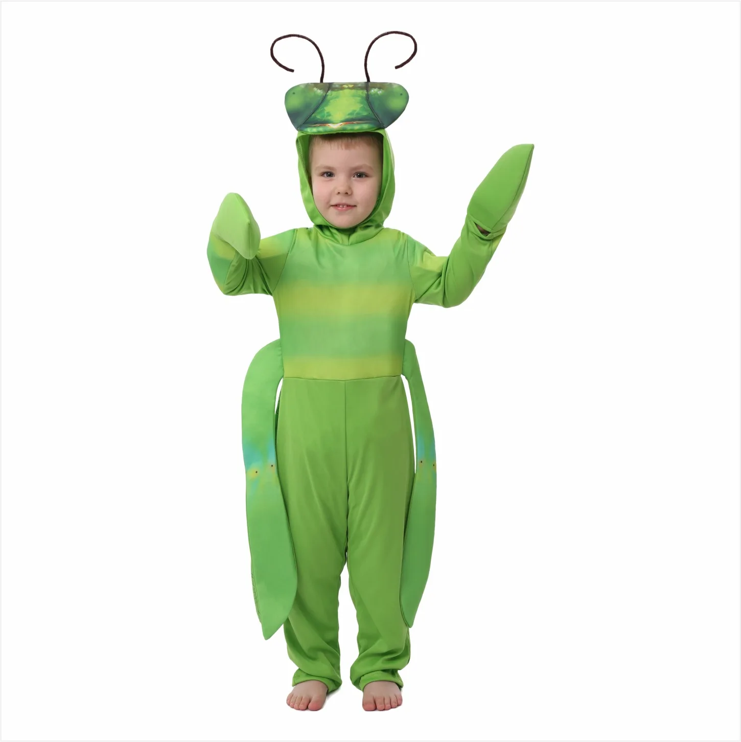 Children Animals Insects Mantis Halloween Cosplay Party Dress Up Costume Kids School Role Playing Stage Outfit