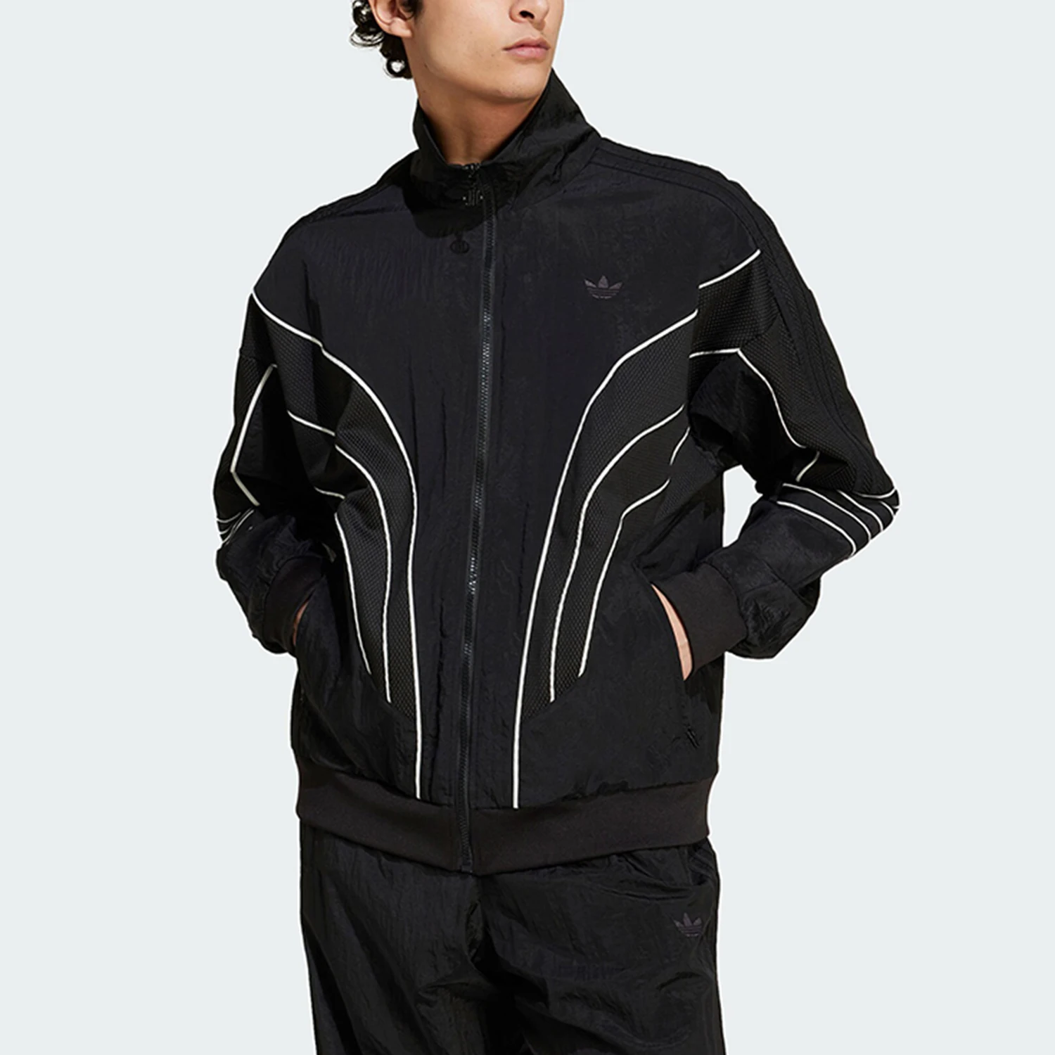 Adidas Official Genuine Three Stripes Men's Sports Fashion Casual Jacket IX6714