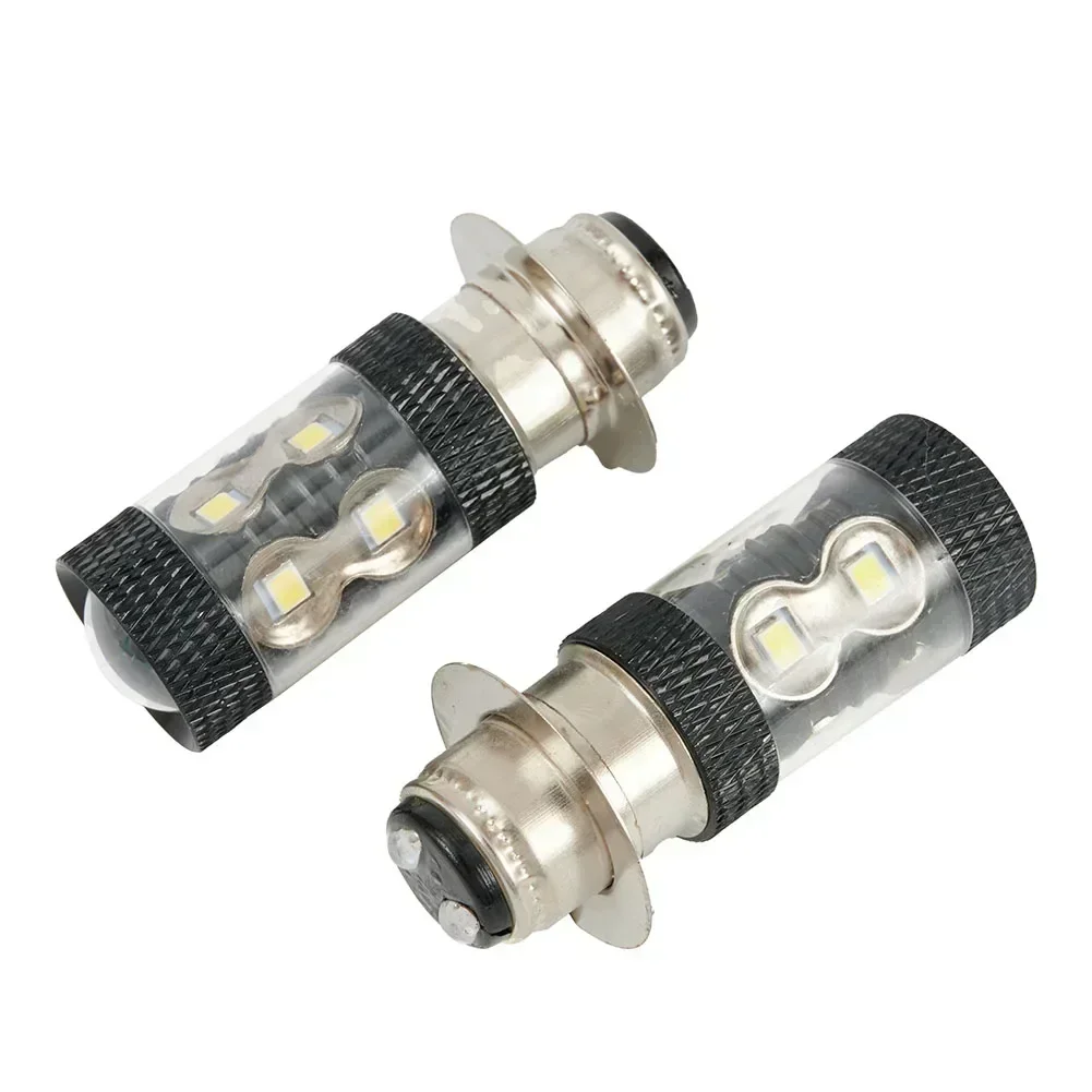 2x Motorcycle LED Headlight 6000K White H6M Light Replacements Accessories For YFZ450R Rhino 700 Raptor YFM660