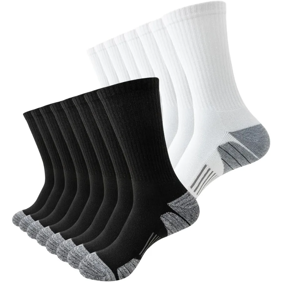 

8-парные мужские спортивные носки с амортизацией для бега и работы, дышащие уличные носки, идеально подходящие для занятий спортом, пеших прогулок и дайвинга